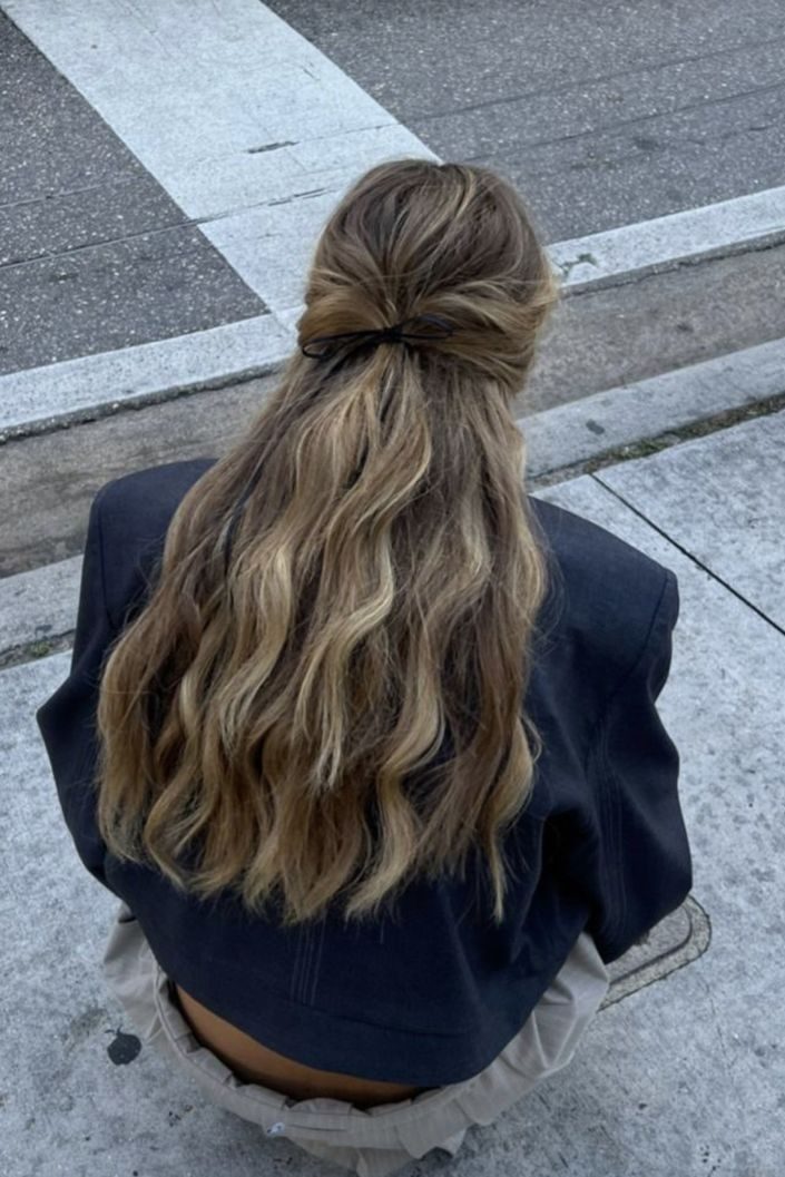 Half-Up Half-Down hairdo