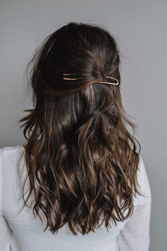 Half-Up, Half-Down hairstyle