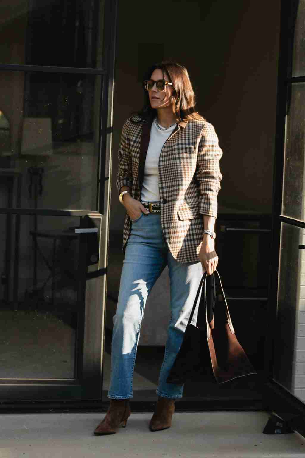 plaid blazer main image 0