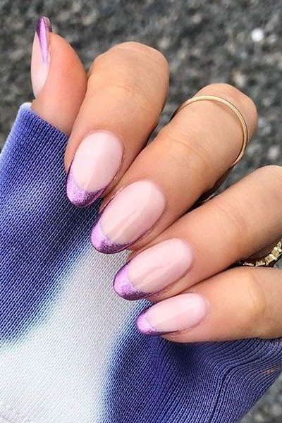 Chrome Purple Nail Ideas