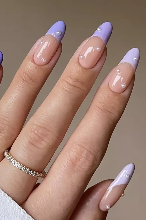 Tonal Purple Nail Ideas