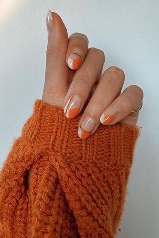 Negative Space Fall Short Nails