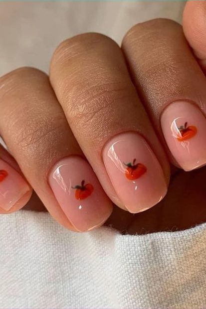 Pumpkin Patch Thanksgiving Nail Art Ideas