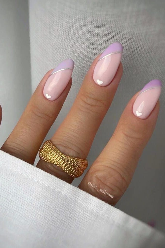 Glazed lavender Nails