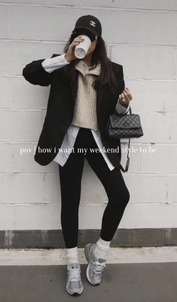 Leggings Autumn Weekend Style Outfit Ideas