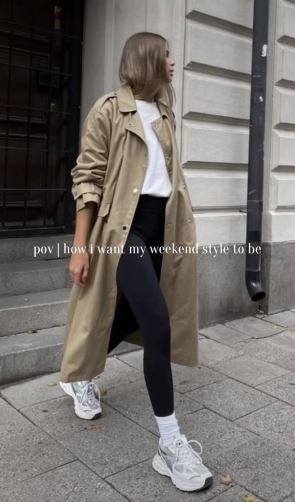 Leggings Autumn Weekend Style Outfit Ideas