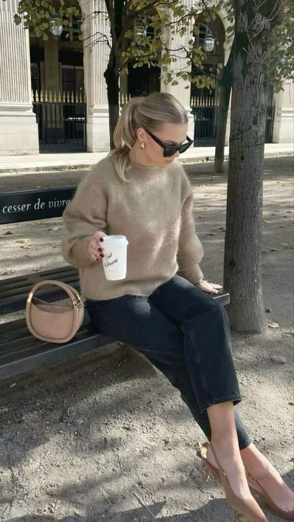 Cashmere Sweater Casual Old Money Style