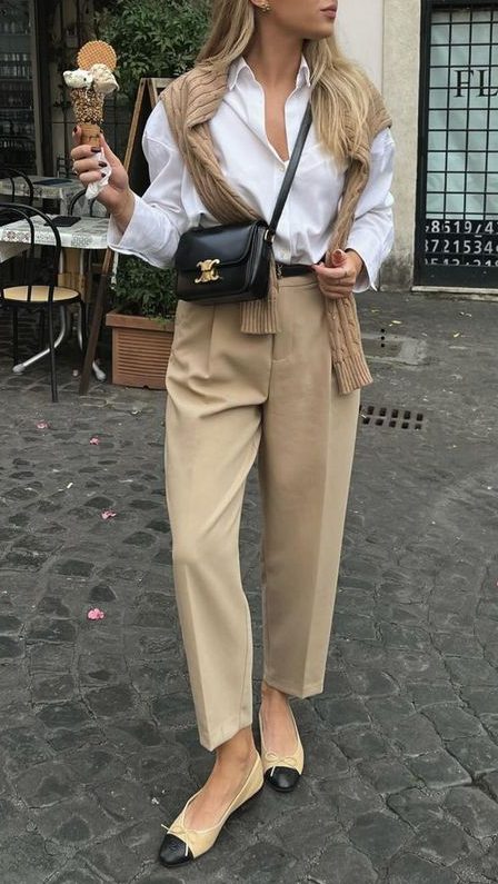 Button Down Top Casual Old Money Style