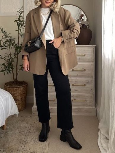 jeans and blazer Casual Old Money Style