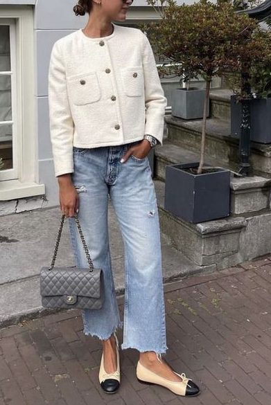Lady Jacket Casual Old Money Style