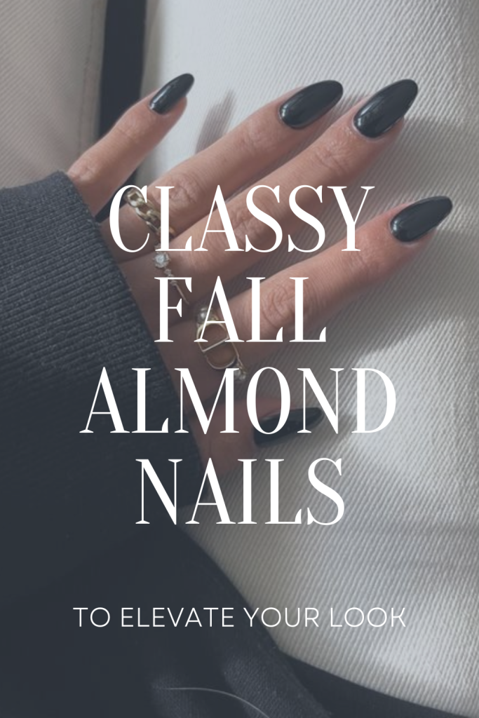 Classy Fall Almond Nails