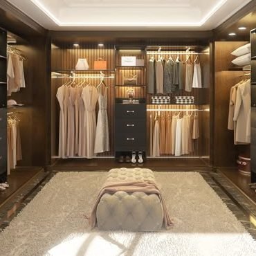 Rod for Dresses and Coats | How to Organize Walk-in Wardrobe