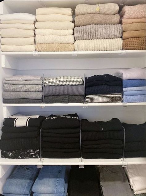 Shelf Dividers for sweaters