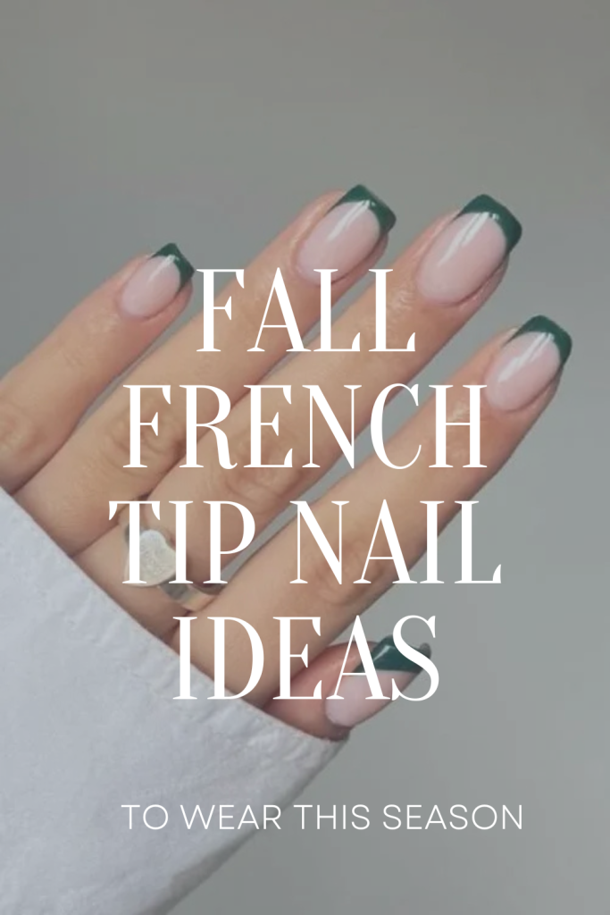 Fall French Tip Nail inspo