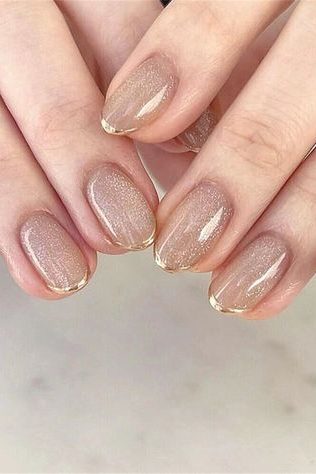 Subtle Glitter Nails
