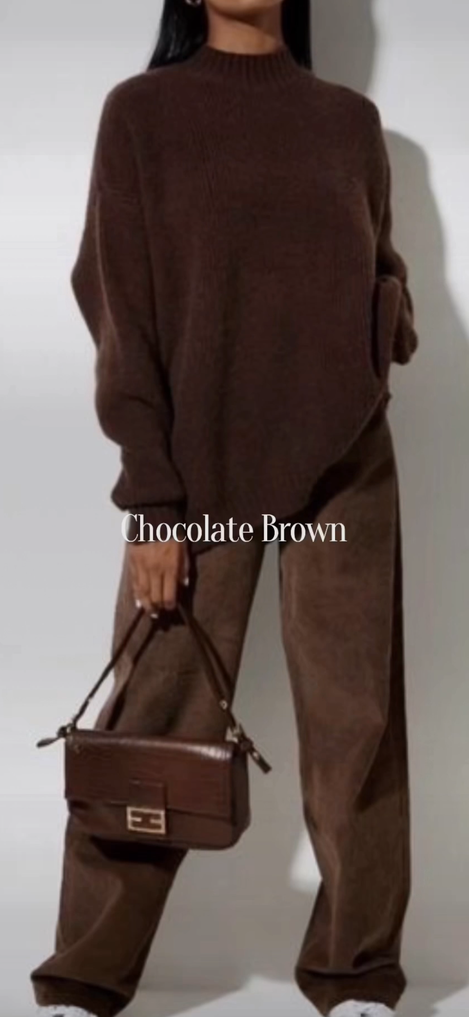 Chocolate Brown sweater fall capsule