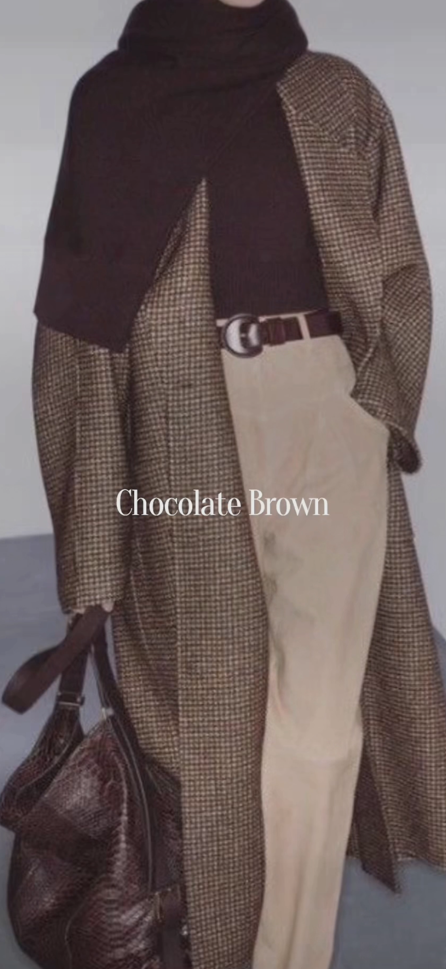 Chocolate Brown Coat Neutral Color Trends