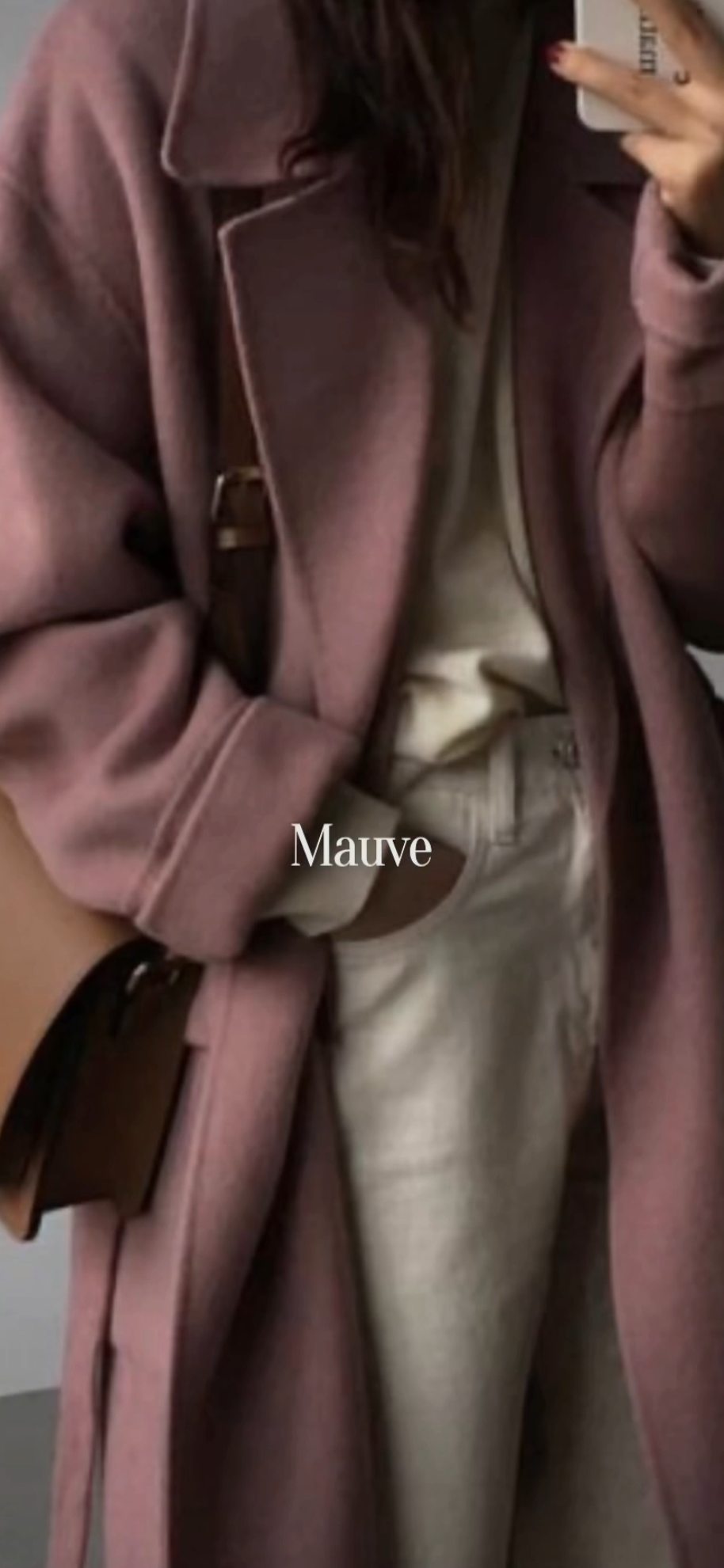 Mauve Coat Neutral Color Trends
