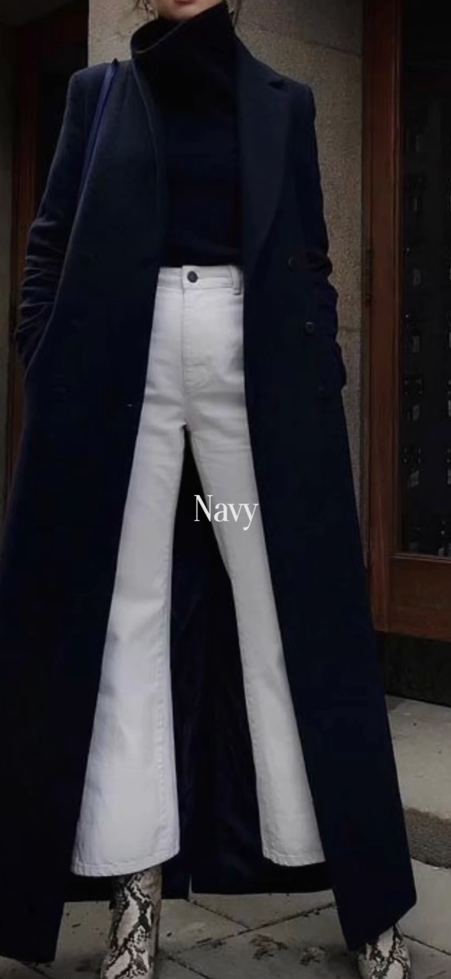 Navy Coat Neutral Color Trends
