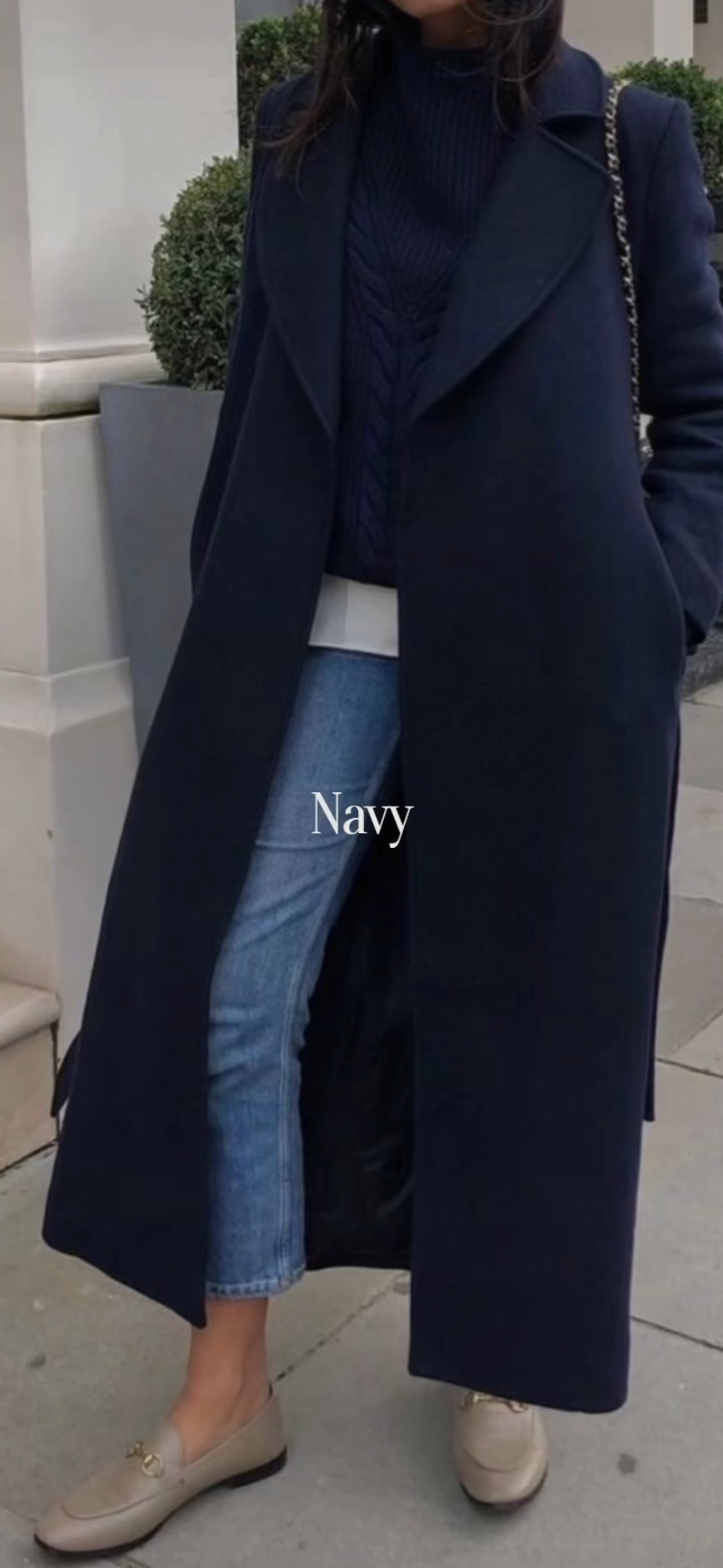 Navy Coat Neutral Color Trends