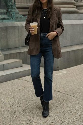 structured blazer Old Money Winter Outfits