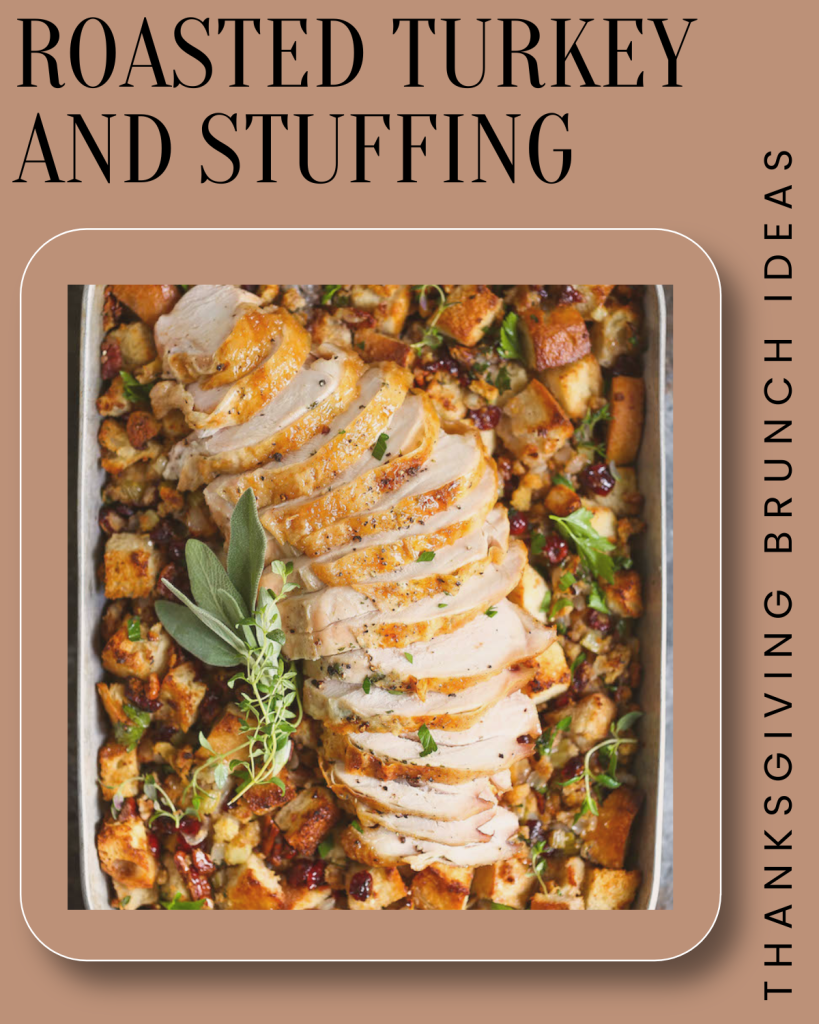 SHEET PAN HERB ROASTED TURKEY AND CRANBERRY PECAN STUFFING