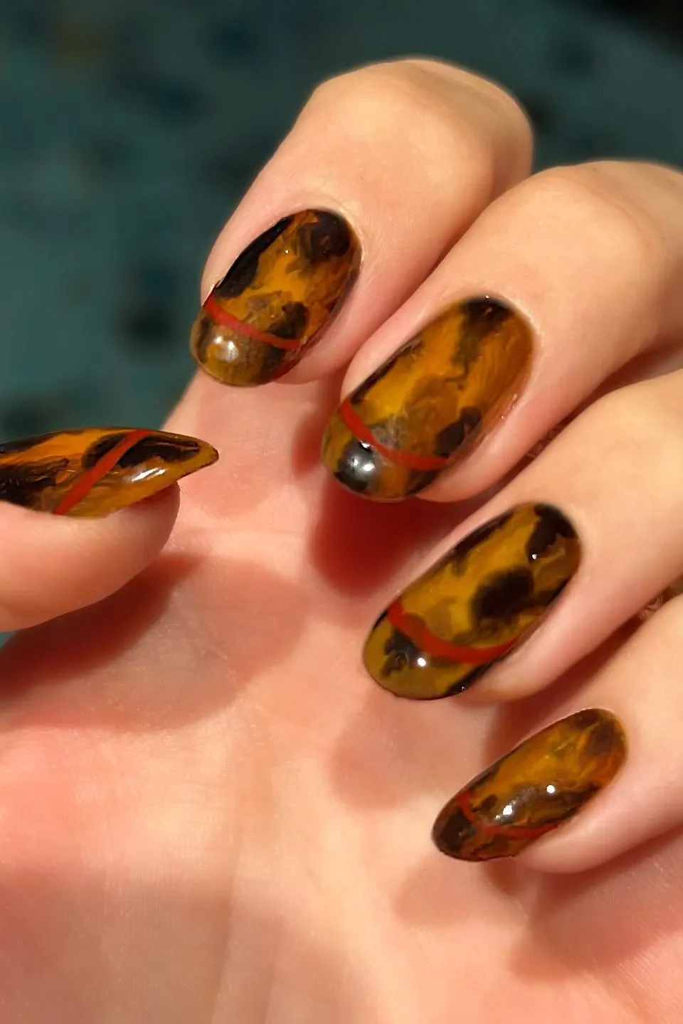tortoise Shell Nails