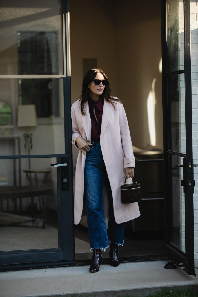 Blue Jeans and Coat Outfit