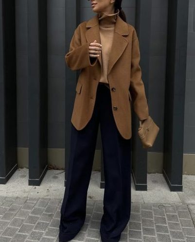 Oversized Blazer Old Money Winter Outfits