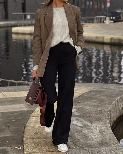 Oversized Blazer Old Money Winter Outfits