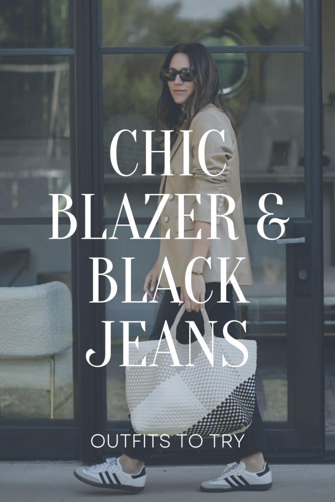 Chic Blazers to Wear With Black Jeans