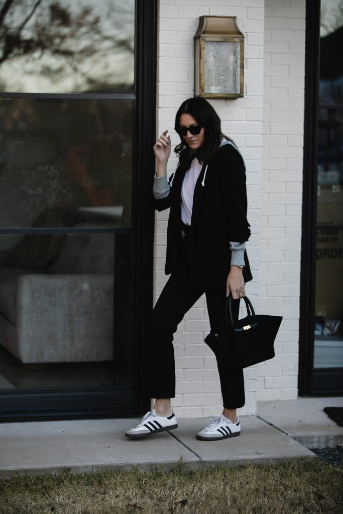Classic Black Blazer with jeans