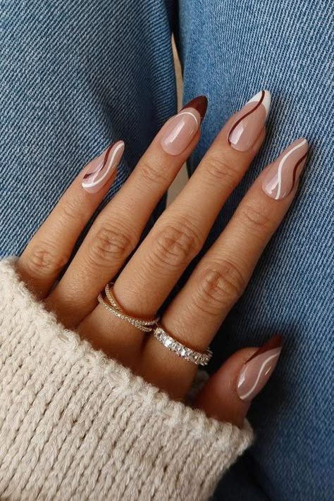 Burgundy Nails with Subtle Nail Art