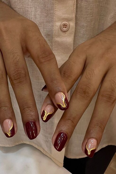 Deep Burgundy Winter Nail Trends