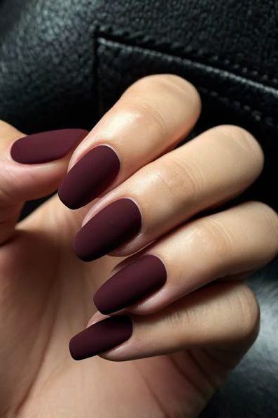 Matte Fall Nail inspo