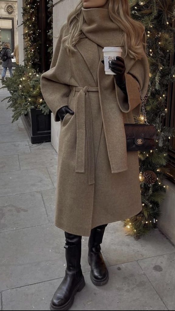 Winter Coat Chic December Outfits