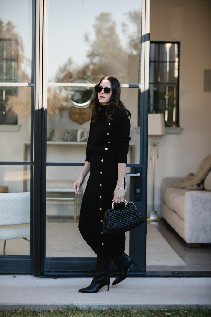 Turtleneck with a Maxi Skirt