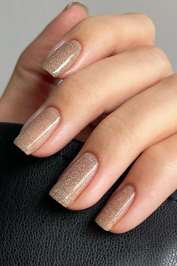 Subtle Glitter Nail ideas