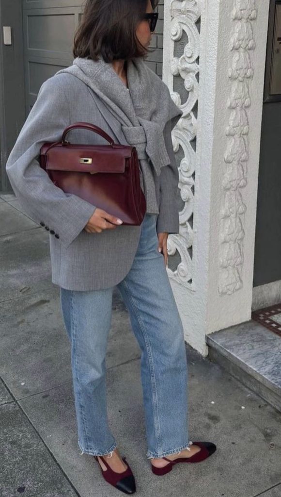 Grey BLazer Outfits