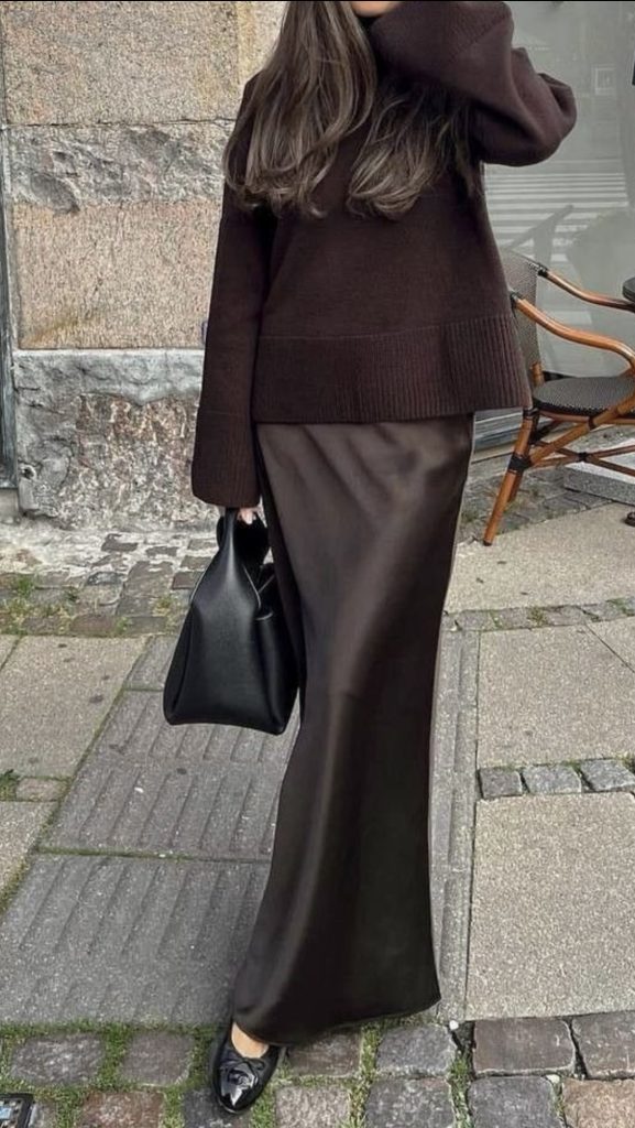 Slip Skirt New York City in the Fall Outfits