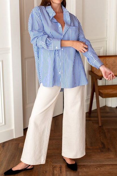 Button-Down Shirt Preppy Fashion Style