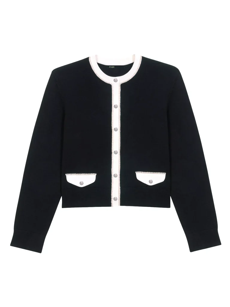 Cardigan with Pearl Buttons