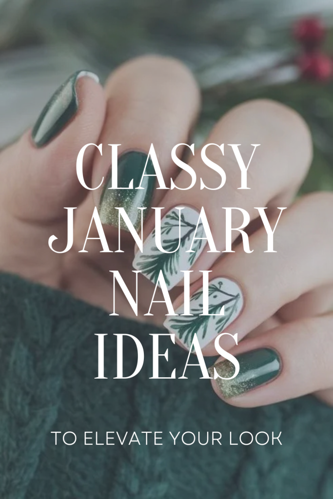 Classy January Nails