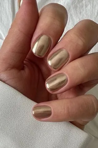 Metallic Gold Nail ideas