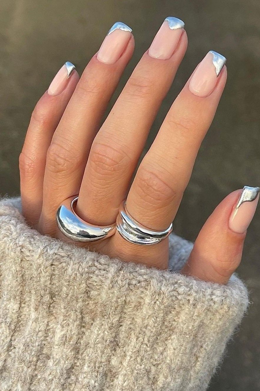 Modern Silver Nail ideas