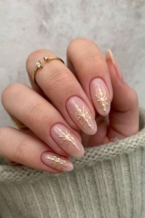 Snowflake Inspired Nails