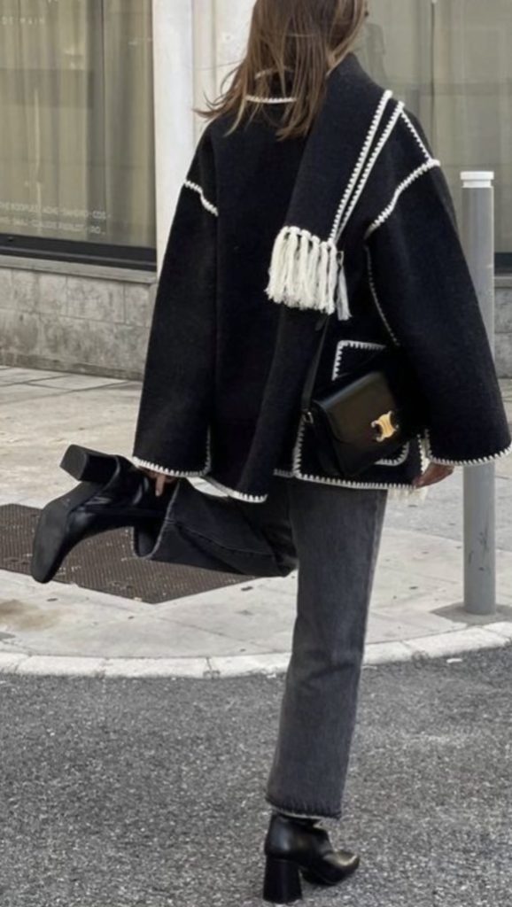 Scarf Jacket january outfit ideas
