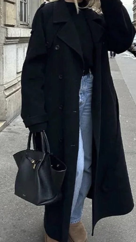 Jeans and Long Coat Outfits