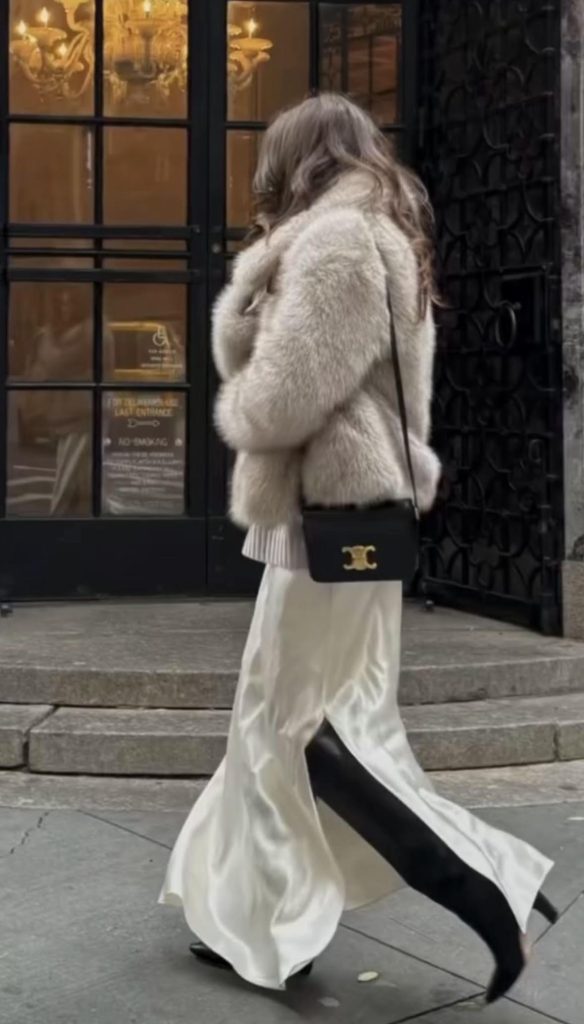 Slip Skirt Outfits NYC style