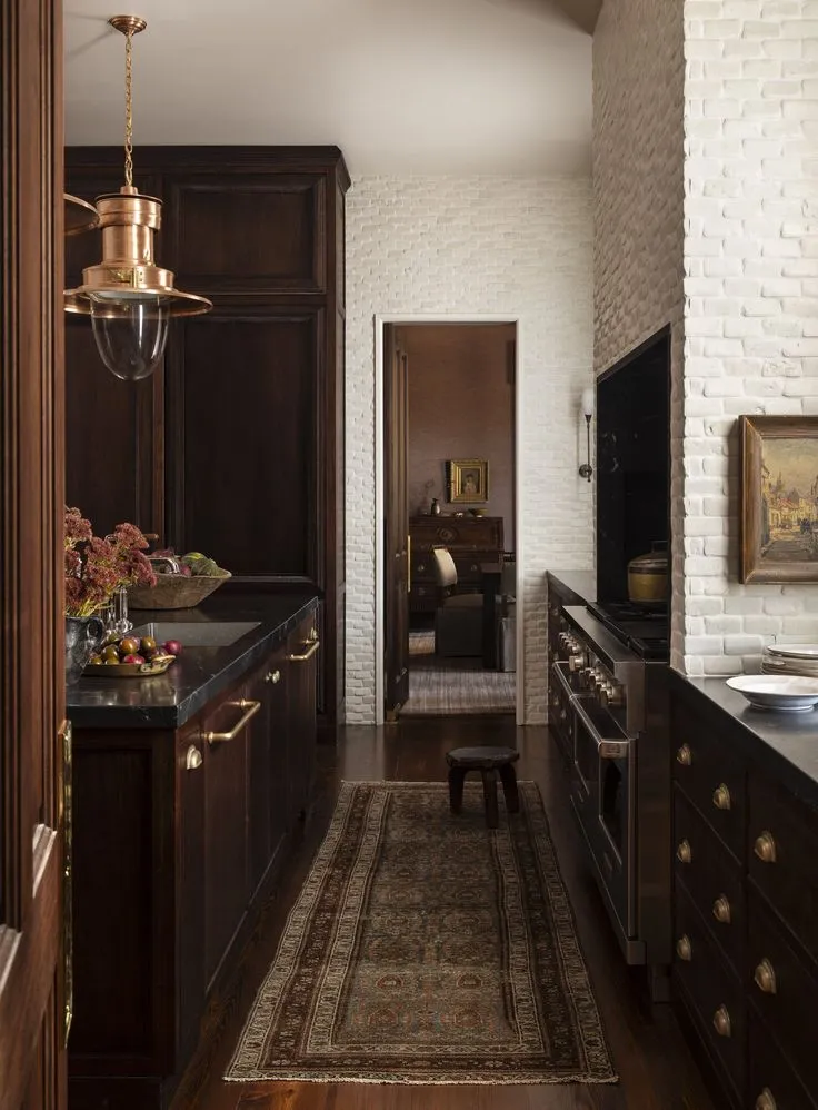 Dark Wood Old Money Interior Design